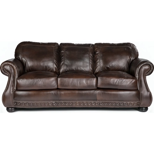 8755 Sofa in Chesterfield Cowboy Brown Top Grain Leather